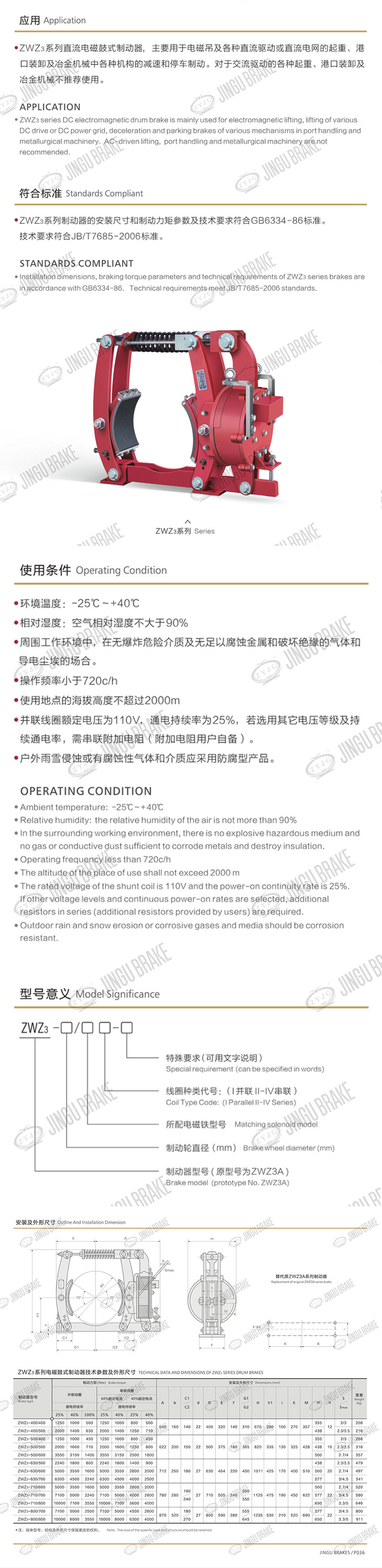 ZWZ3係列（liè）直（zhí）流電磁鼓式製動器